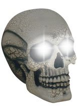 Totenkopf mit Leuchtaugen Halloween Deko