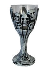 Totenschädel Halloween-Becher grau