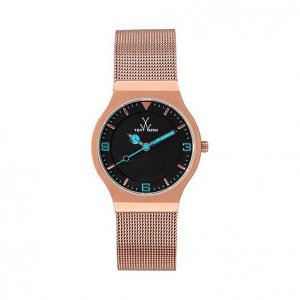 ToyWatch Damenuhr Mesh Pink Gold with Bl
