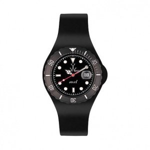 ToyWatch Unisexuhr Jelly Chic Black JY02