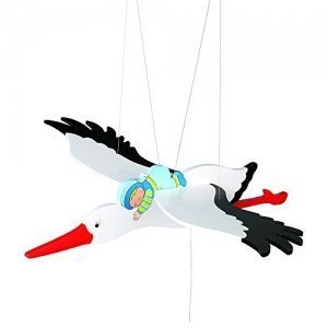 Toys pure Storch mit Baby, Schwingtier