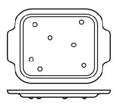 % TRAY Tablett, weiß