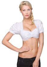 Trachten Bluse Dirndlbluse Lochstickerei