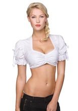Trachten Bluse Dirndlbluse Schleife kurz