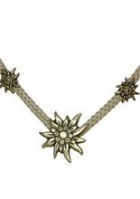 Trachten Halskette Dirndl Edelweiss silb