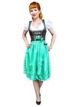 Trachten Kleid Midi Dirndl Reika Herz gr
