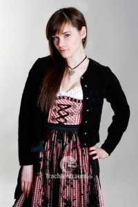 Trachten Strickjacke Fiona schwarz