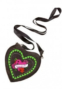 Trachten Tasche T300 Herz anthrazit Fetz