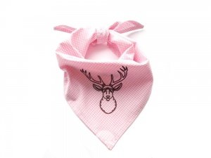 Trachtentuch / Trachten Halstuch rosa-we