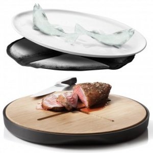 Tranchier- & Servier-Set Bambus & Melami