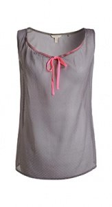 Transparentes Chiffon-Top