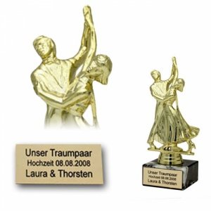 Traumpaar Statue mit Gravur