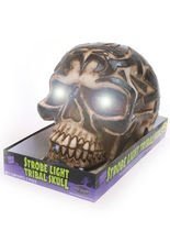 Tribal Totenkopf mit Leuchtaugen Hallowe