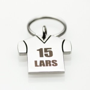 Trikot - Schlüsselanhänger mit Gravur