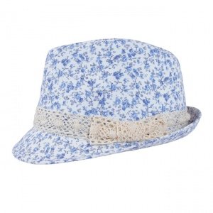 Trilby-Hut Flower, blau