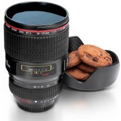 Trinkbecher Kameraobjektiv