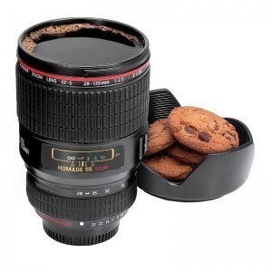 Trinkbecher *Kameraobjektiv*