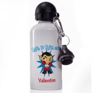 Trinkflasche mit Manga-Aufdruck *Boxen* 