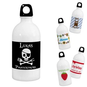 Trinkflasche mit eigenem Namen