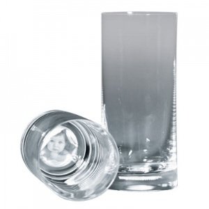 Trinkglas mit Fotogravur