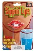 Trinkhalm mit Lippen-Aufsatz