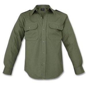 Tropenhemd Langarm RipStop oliv