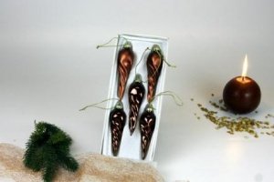 Tropfen Set 5tlg. nougat