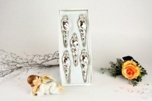 Tropfen Set 5tlg. silber