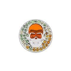 Tropical Skull Charm Clip