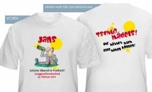 *Tschüß Mädels* T-Shirt Junggesellenabsc