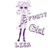 Türaufkleber (M) funky girl