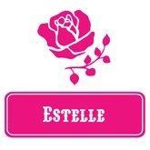 Türaufkleber (S) rose