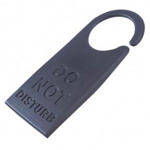 Türschild- und Türstopper schwarz Bitte 