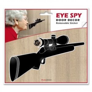 Türspion-Sticker Eye Spy Rifle