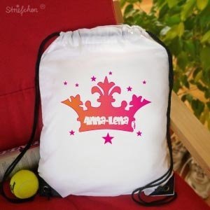 Turnbeutel mit Krone für Mädchen (Motiv0