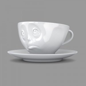 TV Tassen TV KaffeeTasse mit Henkel weiß