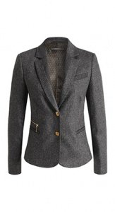 Tweed Blazer mit Akzenten