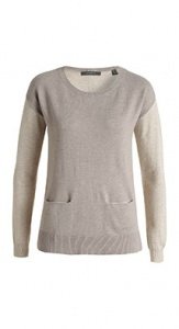 Two Tone Pulli mit Angora