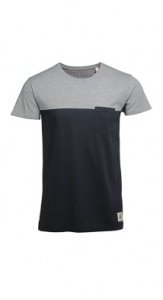 Überdrucktes Jersey T-Shirt mit Tasche