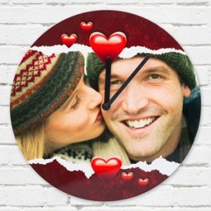 Uhr - Hartfaser Gross