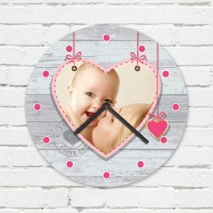 Uhr - Hartfaser Klein