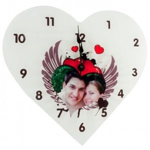 Uhr - Herz Gross (Glas)