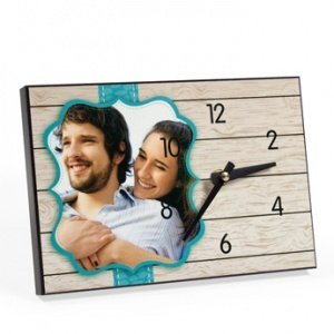 Uhr - Tischuhr Hartfaser