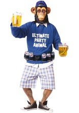 Ultimate Party Animal Affenkostüm mit Bi