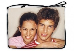 Umhängetasche L Schwarz