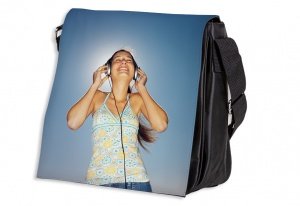 Umhängetasche XL Schwarz