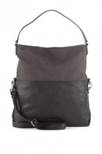 Umhängetasche im Material-Mix