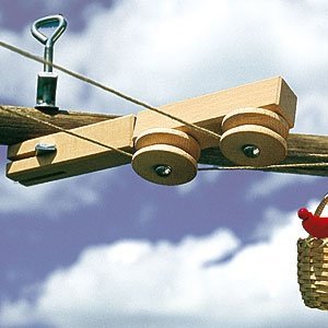 Umlenkrolle zur Körbchenseilbahn