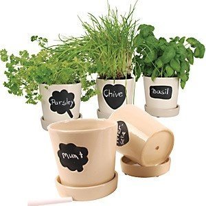 Universal Blumentopf mit Tafel, 3er Set 