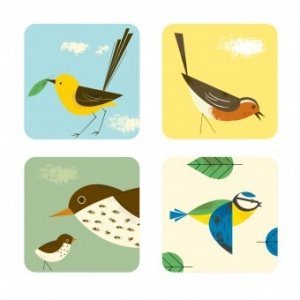 Untersetzer Birdy 4er Set